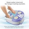 Conair Waterfall Pedicure Foot Spa Bath with Blue LED Lights Massaging Bubbles and Massage Rollers PurpleWhite