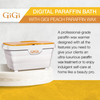 GIGI Paraffin Wax Warmer Professional Grade Paraffin Bath for Manicures and Pedicures Includes 6 lbs of Paraffin Wax Dig