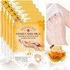 ZIXAOK 5 Pairs Hand Mask Gloves Moisturizing Repairing Treatment for Extra Dry Rough Skin Exfoliating Peeling Mask for H