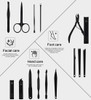 Nail Clippers Sets High Precisio Stainless Steel Nail Cutter Pedicure Kit Nail File Sharp Nail Scissors and Clipper Mani