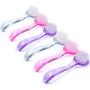 MEILINDS 6pc Nail Brush Set Cleaning Fingernails Toenails Grip Handle Nail Scrub Dust Brush for Manicure Pedicure