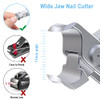 GLAMFIELDS Nail Clippers 17mm Wide Jaw Opening Toenail Clippers for Seniors Thick ToenailsIngrown Toenail Treatment Heav