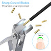 GLAMFIELDS Nail Clippers 17mm Wide Jaw Opening Toenail Clippers for Seniors Thick ToenailsIngrown Toenail Treatment Heav