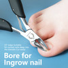Toe Nail Clipper for Ingrown or Thick ToenailsToenails Trimmer and Professional Toenail Nipper for Seniors with Stainles