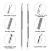 YINYIN Cuticle Trimmer with Cuticle Pusher and Cutter Professional Stainless Steel Nippers Cutter Clippers Cuticle Remov