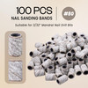 100 Pcs Large Nail Drill Bits Sanding Bands for Nail Drill Nail File for Acrylic Nail Gel Manicures Pedicure PANA Nail D