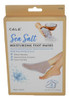 CALA Moisturizing Foot Mask Socks Sea Salt Essence Hydrating Spa Booties for Dry Tired Feet Nourishing Calming NoRinse F