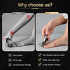 FERYES 360 Rotating Nail Clippers for Seniors Long Handle Fingernail Clippers for Men and Women Ergonomic EZ Grip Toenai