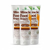 Miracle Foot Repair Cream 8 oz 3Pack Repairs Dry Cracked Heels and Feet 60 Pure UltraAloe Moisturizes Softens and Repair
