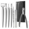 FERYES Pedicure Knife Ingrown Toenail Kit 7 PCS Professional Pedicure Tool Toenail Grooming Kit Top Notch Foot Blade Sup