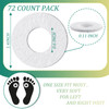 Nuanchu 72 Pcs Callus Cushions Callus Pads for Bottom of Foot Round Corn Cushions Pads for Feet Soft Adhesive Felt Corn