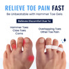 Dr Fredericks Original Hammer Toe Corrector Gels 2 Pairs AllDay Relief for Crooked Overlapping Toes Soft Cushioning Symp