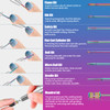 25Pcs Nail Drill Bits Set 332 Tungsten Carbide Ceramic Diamond Cuticle Safety Professional Drill Bits Nail Tech with Pin