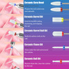 25Pcs Nail Drill Bits Set 332 Tungsten Carbide Ceramic Diamond Cuticle Safety Professional Drill Bits Nail Tech with Pin