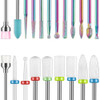 Depvko 21pcs Nail Drill Bits Sets 332 Inch Cuticle Electric Nail File and Ceramic Acrylic Gel Nail Bit Kit Acrylic Nail