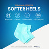NatraCure Vented Moisturizing Gel Heel Sleeves Pedicure Socks for Dry Cracked Feet Treatment Dry feet Treatment Heel Soc