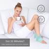NatraCure Vented Moisturizing Gel Heel Sleeves Pedicure Socks for Dry Cracked Feet Treatment Dry feet Treatment Heel Soc