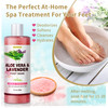 LUCOTIYA Pedicure Kit Foot Spa Soak Set CallusCuticle Remover File Dead Skin Urea Cream for Feet Aloe Lavender Pedicure