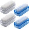 Nail Brush Two Sided Hand Fingernail Scrub Brushes Soft Stiff Bristles Scrubber Nails Toes Cleaning Brush for Men Women