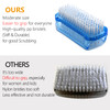 Nail Brush Two Sided Hand Fingernail Scrub Brushes Soft Stiff Bristles Scrubber Nails Toes Cleaning Brush for Men Women