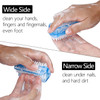 Nail Brush Two Sided Hand Fingernail Scrub Brushes Soft Stiff Bristles Scrubber Nails Toes Cleaning Brush for Men Women