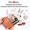 Bliss Kiss Simply Czech Crystal Glass Nail File case Sleeve Small Gentle Nail Files for Natural Nails Durable Manicure T