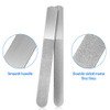 Mudder 6 Pieces 69 Metal Nail Files Diamond Stainless Steel Sapphire Toenail Fingernail Files Double Side Metal Manicure