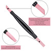 Mudder 6 Pieces Pumice Stone Nail File Cuticle Remover Stick DoubleHeaded Polishing Pen for Valentines Day Women Mother