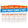 Carpe Sweat Absorbing Hand and Foot Lotion Bundle 3 Hand and 3 Foot Tubes Stop Sweaty Hands and Sweaty Smelly Feet Derma