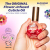 Blossom Cuticle Oil for Nails Hydrating Moisturizing Scented Nail Oil Cuticle Care Infused with Real Flowers Made in USA