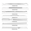 ZIZZON 7 Pcs Ingrown Toenail File and Lifters Set Stainless Steel Ingrown Toenail Removal Kit Under Nail Cleaner Pedicur