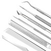 ZIZZON 7 Pcs Ingrown Toenail File and Lifters Set Stainless Steel Ingrown Toenail Removal Kit Under Nail Cleaner Pedicur