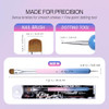 IvyL Premium 2 Way French Gel Acrylic Nail Art Kolinsky Brush With Dotting Tool for Professional Manicure Cuticle Clean