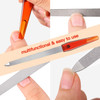 12 Pcs Metal Nail File 67 Inch Stainless Steel Nail File Double Sides with Anti Slip Handle Fingernails Toenails Manicur