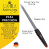 Camila Solingen CS17 Sapphire Metal Nail File for Natural Nails Fingernail and Toenail Care 5 Double Sided Coarse and Fi