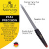 Camila Solingen CS18 Sapphire Metal Nail File for Natural Nails Fingernail and Toenail Care 7 Double Sided Coarse and Fi