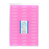 ForPro Professional Collection Sparkle Mini Buffer Sheet PreCut DoubleSided Manicure Pedicure Nail Buffers Pink 400White