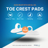 NatraCure Gel Hammer Toe Crest Pads LeftRight 1 Pair Toe Straightening Cushion For Mallet Toes and Overlapping Toes 3035