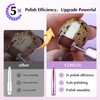 COSLUS C40 Electric Nail Drill File Professional for Acrylic Gel Dip Powder Nails Portable Nail Machine Kit Manicure Ped