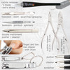 3 Swords Germany brand quality 16 piece manicure pedicure grooming kit set for professional finger toe nail care scissor
