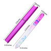 Mudder 5 Pack Glass Nail File with Case for Women Double Sided Crystal Fingernail File for Natural Nails Manicure Care V