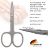 3 Swords Germany brand quality STAINLESS STEEL INOX STRAIGHT NAIL SCISSORS 1 PIECE with case for manicure pedicure nail