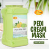 SPA REDI Body and Foot Cream Mask Lemon 128 Oz Pedicure Massage for Tired Feet and Body Hydrating Fresh Skin Infused wit