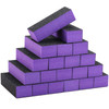 20 Pcs Nail Buffer Block Sponge Sanding Buffing File 80120 Grit 3 Sides Nail Files for Manicure Nail Tools Purple Black