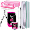 FANDAMEI Nail Files and Buffers Manicure Tools Nail Care Kit with Nail File Nail Buffer Block Cuticle Care for Women wit