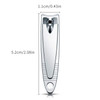 32 Pieces Stainless Steel Fingernail Nail Clipper Bulk Silver Portable Toenail Clippers Cutter Set
