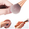 SILPECWEE 2 Pcs Nail Brushes for Cleaning Dust Dip Powder Brush Duster Nail Art Brushs Manicure Brush Clean Up Tools for