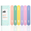ZMOI Professional Mini Nail File 12 Stylish Practical Fingernail File Pack for Natural and Acrylic Nails 100180 Emery Bo