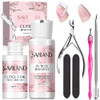 SAVILAND Cuticle Remover and Cuticle Oil Kit Nail Care Kit with Cuticle Remover Liquid 101 oz Cuticle Oil Cuticle Trimme