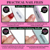 FANDAMEI Nail Care Kit Nail Files 100180 Nail Buffer Block Cuticle Nippers Cuticle Trimmer Cuticle Pusher Nail Tools Nai